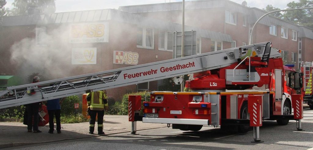 Brand in der ASB-Geschäftsstelle